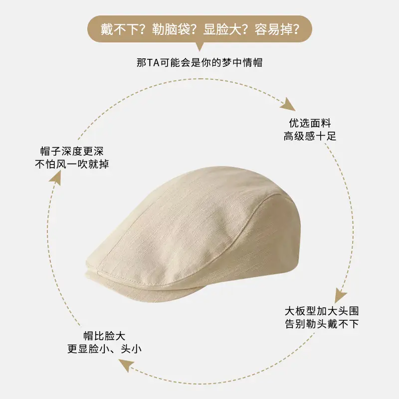 Japanese Japanese Cap for Men Women Spring Autumn Lightweight Forward Cap - Image 9