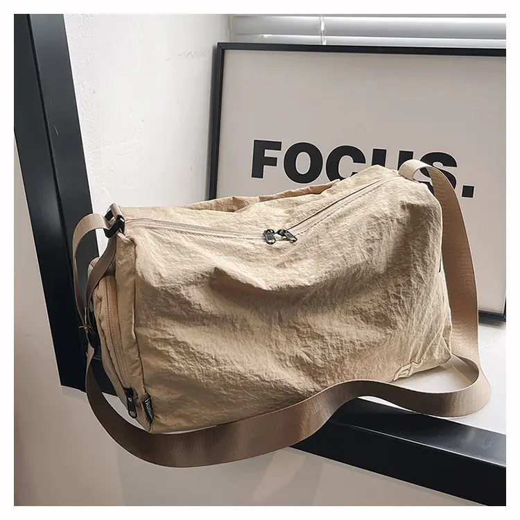 Women Large Capacity Shoulder Bag Black Beige Crossbody — feature 27