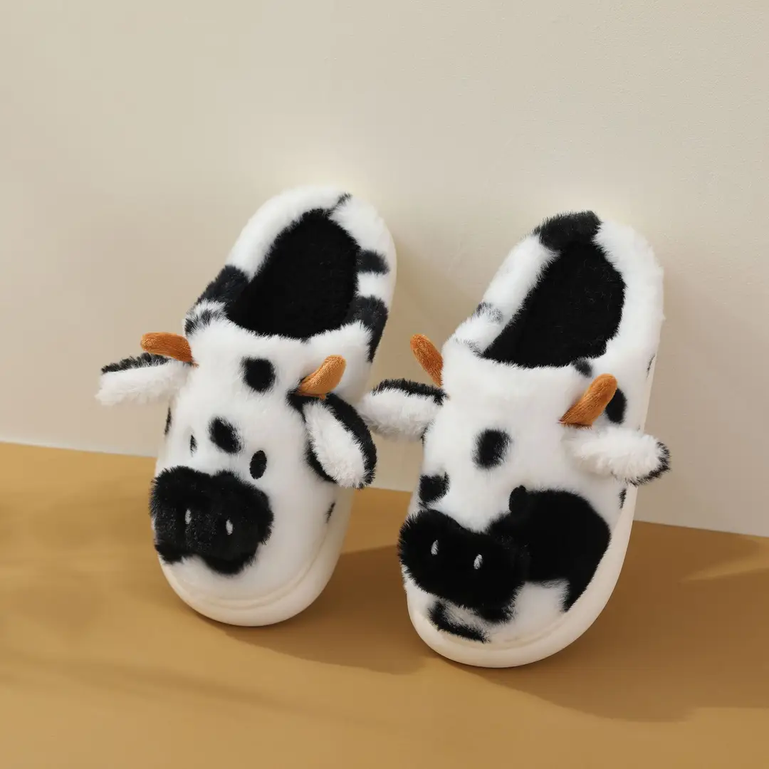 Cross-Border Hot-Selling Cixi Men's and Women's Couple's Outdoor and Home Plush Slippers, Cotton Slippers for Autumn and Winter, Support Small Order Customization — feature 2