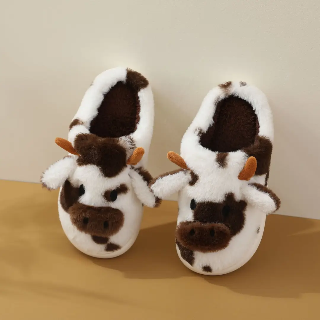 Cross-Border Hot-Selling Cixi Men's and Women's Couple's Outdoor and Home Plush Slippers, Cotton Slippers for Autumn and Winter, Support Small Order Customization — feature 4