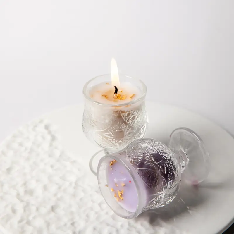 Sexy Low-Temperature Candle Luminous Gilt 42-Degree Canned Aromatherapy Candle Adult Sex Training Props Flirting Foreplay
