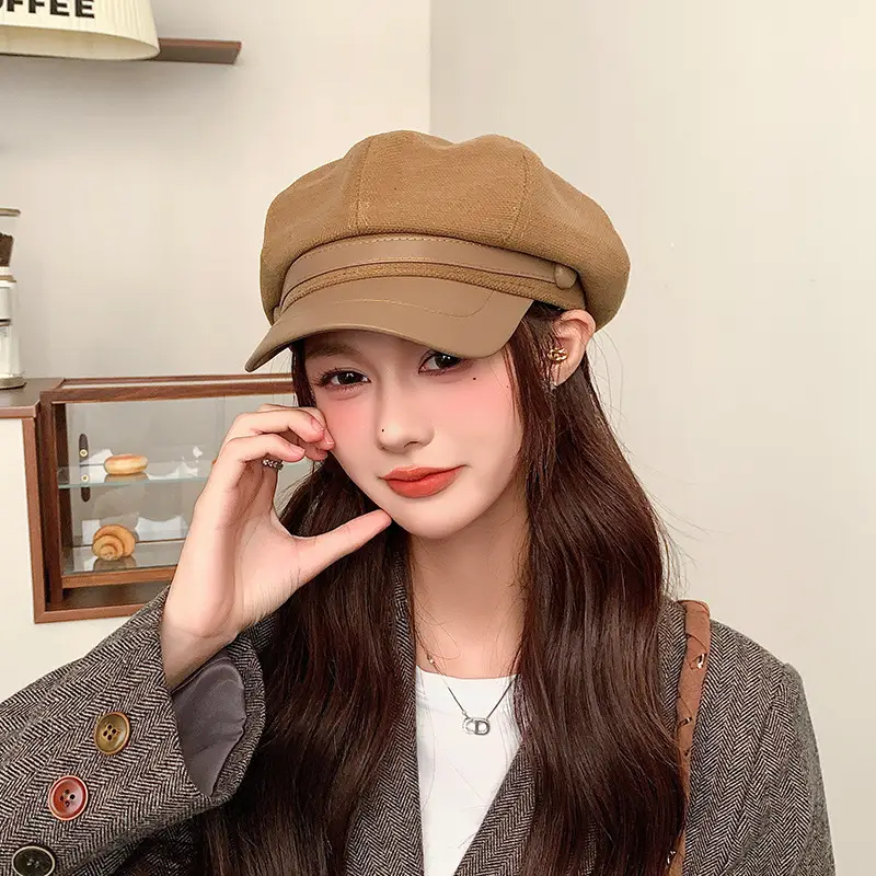 New Wool Cap for Girls Brown 2024 — feature 13