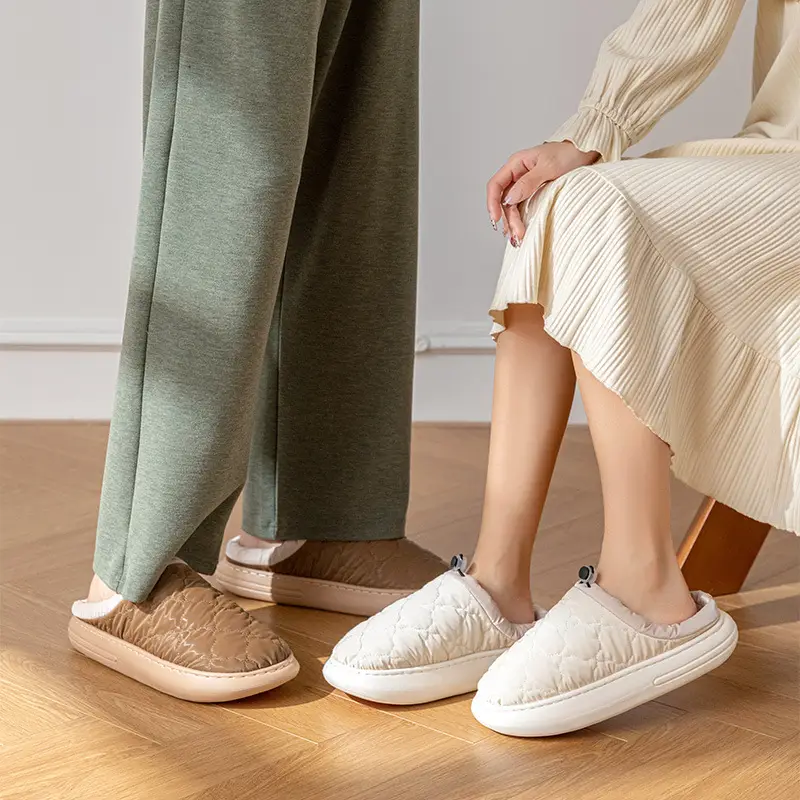 Women Cotton Warm Slippers Waterproof Indoor
