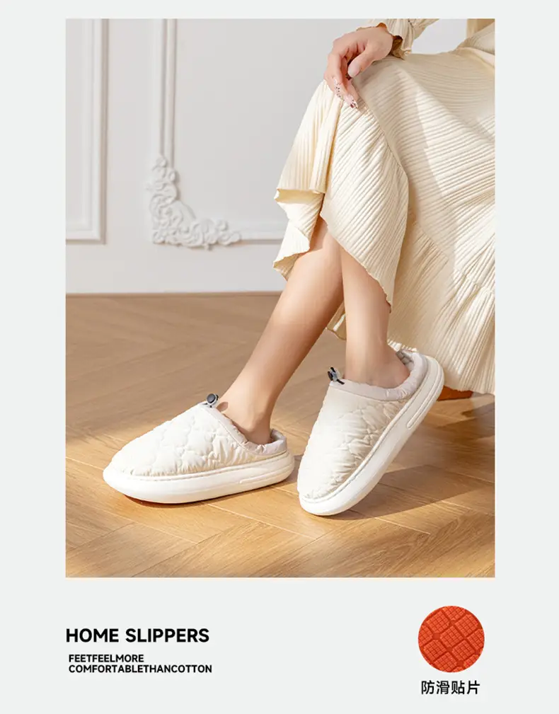 Women Cotton Warm Slippers Waterproof Indoor — feature 6