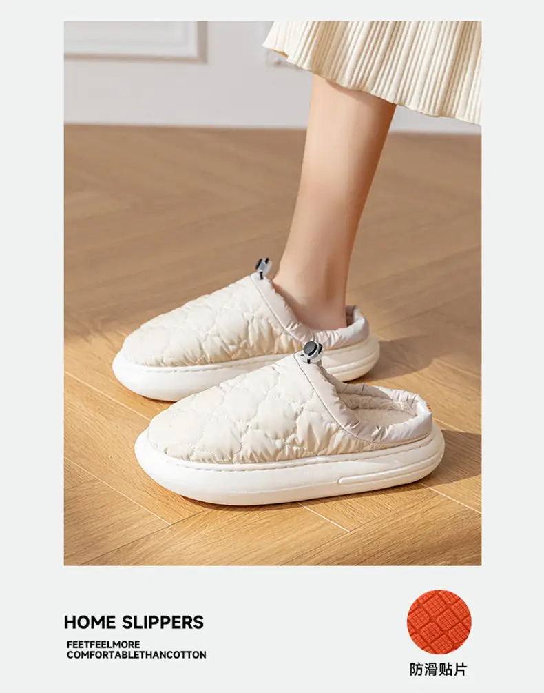 Women Cotton Warm Slippers Waterproof Indoor — feature 8