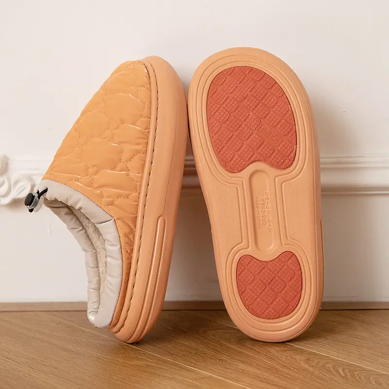 Women Cotton Warm Slippers Waterproof Indoor