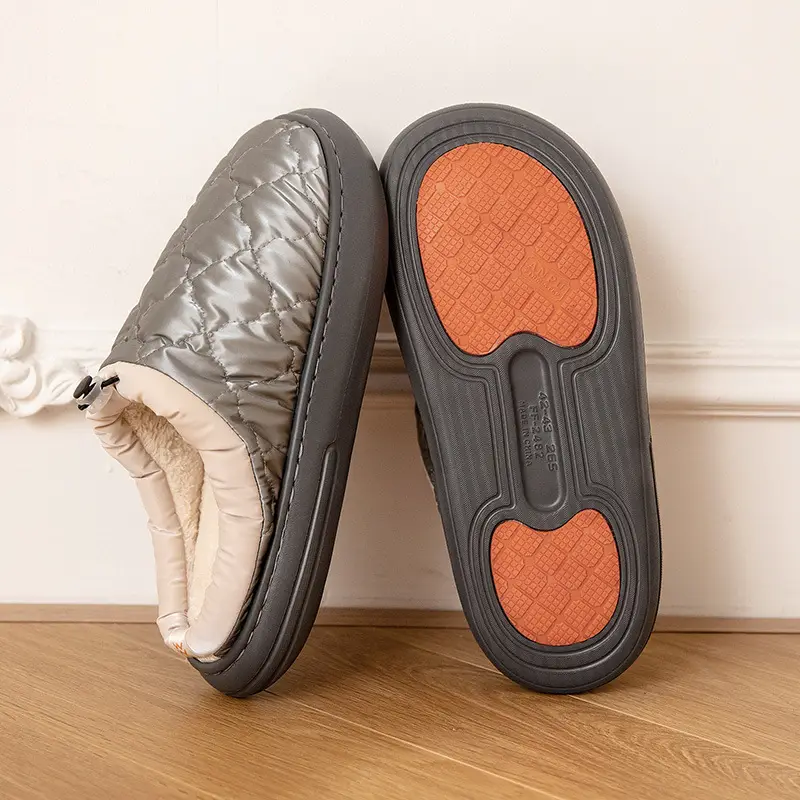 Women Cotton Warm Slippers Waterproof Indoor