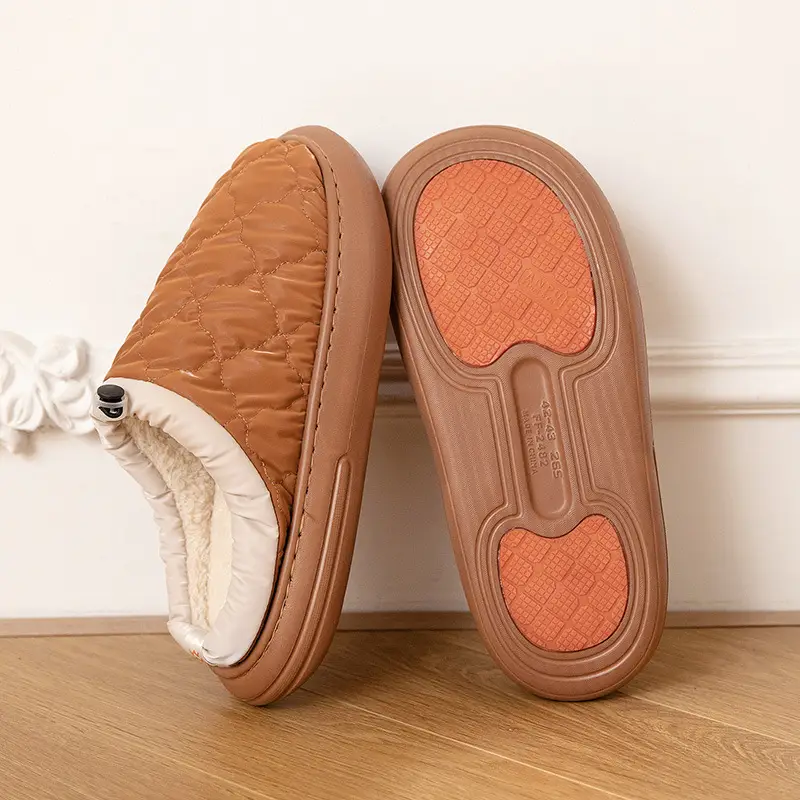 Women Cotton Warm Slippers Waterproof Indoor