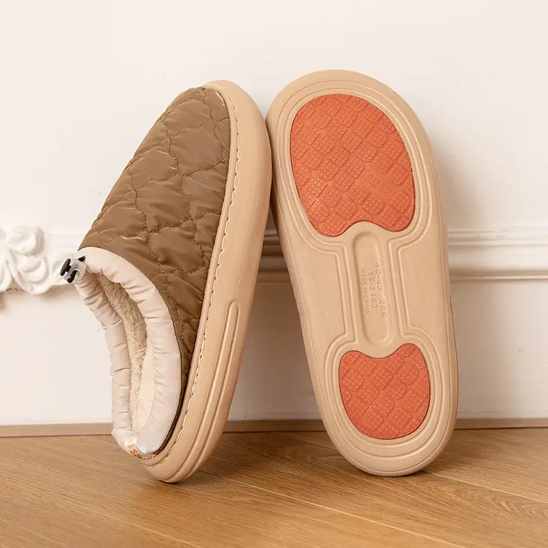 Women Cotton Warm Slippers Waterproof Indoor