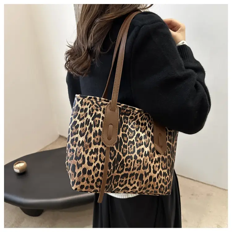 Leopard Print Large Capacity Women's Shoulder Bag — feature 15