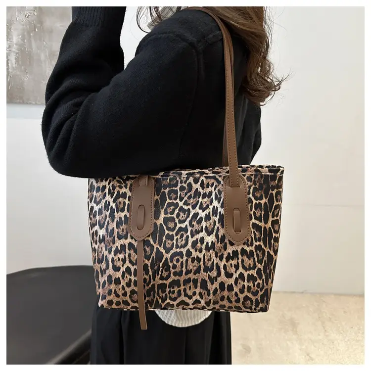 Leopard Print Large Capacity Women's Shoulder Bag — feature 18