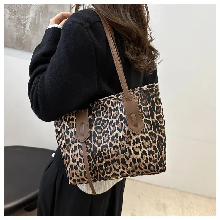 Leopard Print Large Capacity Women's Shoulder Bag — feature 19