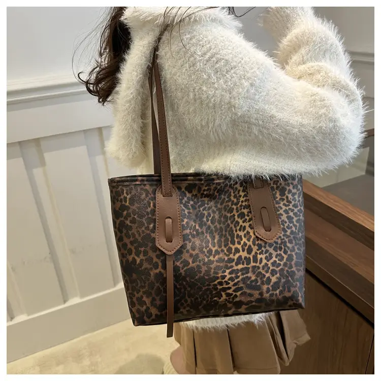 Leopard Print Large Capacity Women's Shoulder Bag — feature 20