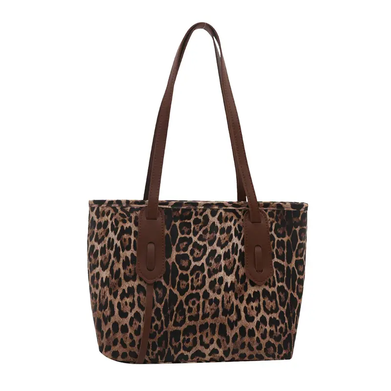 Leopard Print Large Capacity Women's Shoulder Bag - Image 2