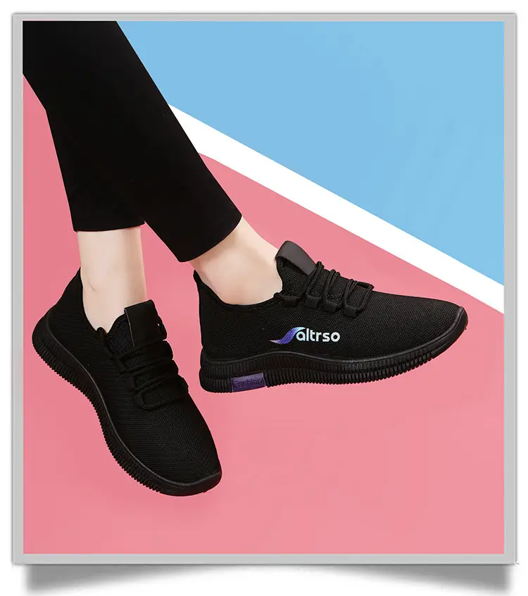 2026 Autumn New Versatile Casual Women's Shoes Running Sneakers All Black Work Shoes for Moms Soft Sole Dance Shoes — feature 11