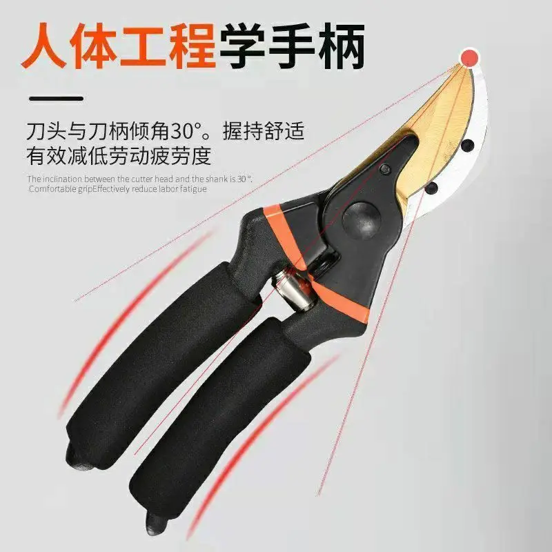 Gardening Scissors Wholesale Fruit Tree Pruning Shears Garden Thick Branch Shears for Cutting Branches Flower Pruning Shears for Picking Fruit — feature 3