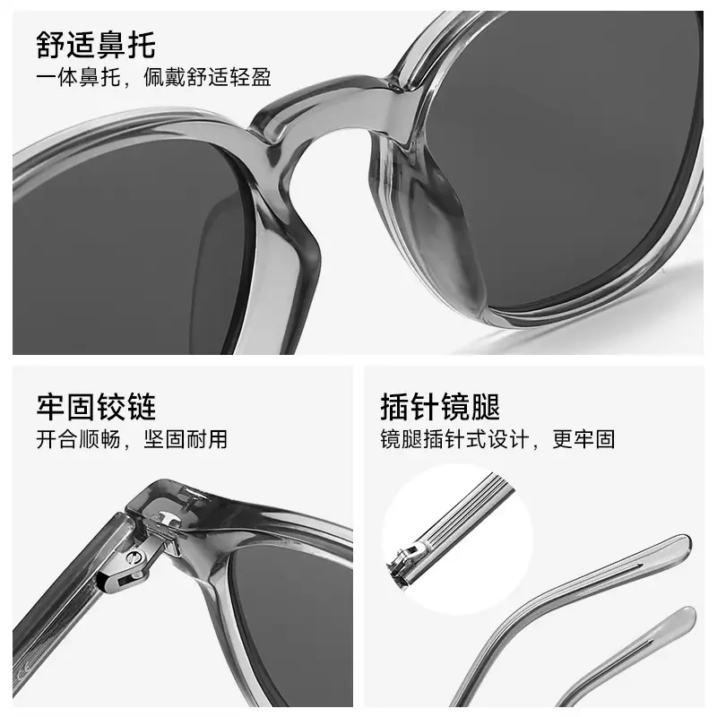 Men Korean Fashion Sunglasses Polarized Black - Image 7