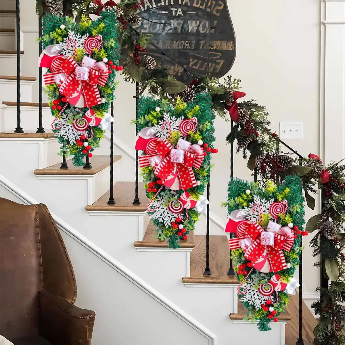 New Christmas Upside-Down Tree Decor 325g