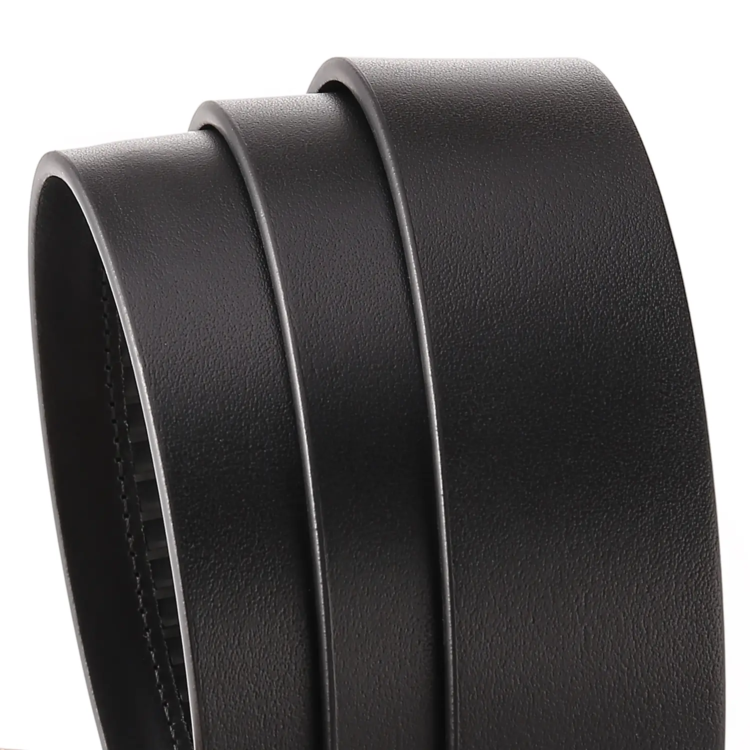 Men's Black Cowhide Belt with Automatic Buckle & Card Slot — feature 8