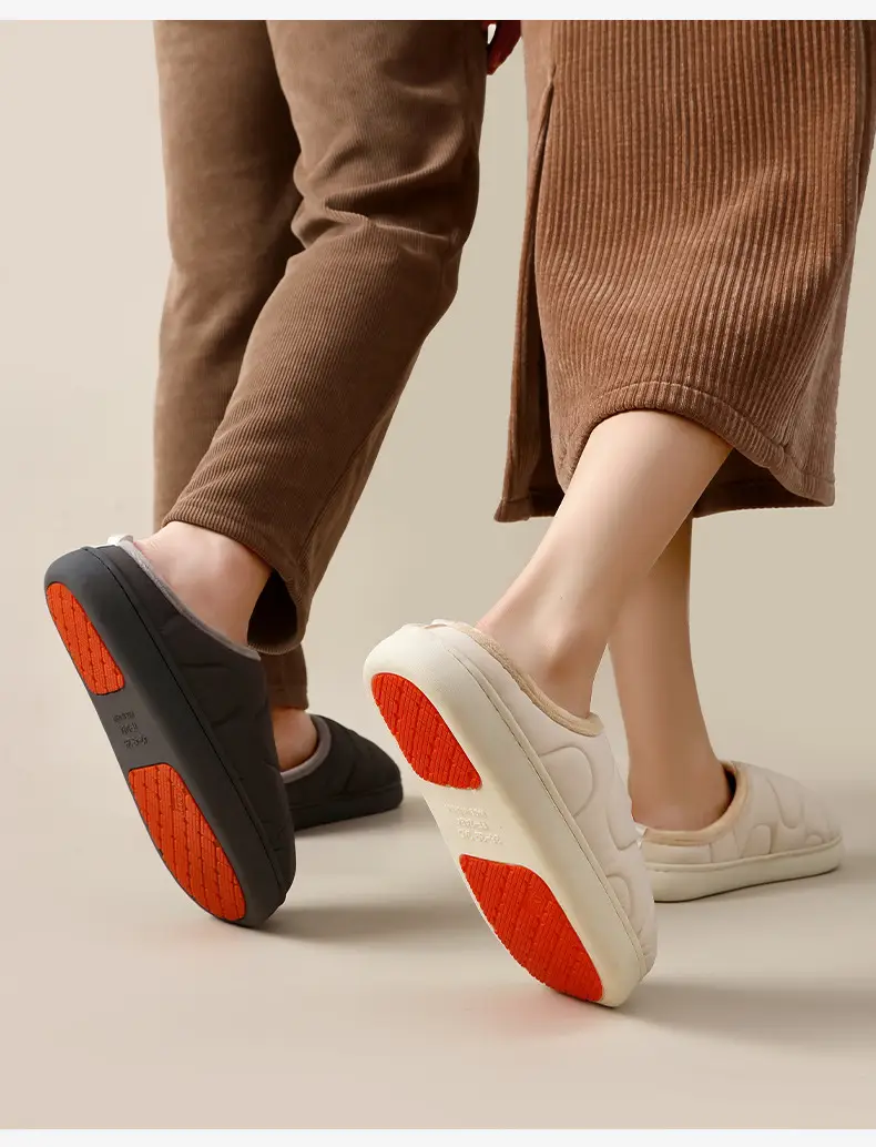 Women's Pink Fleece Lined Slip-On Winter Slippers — feature 14