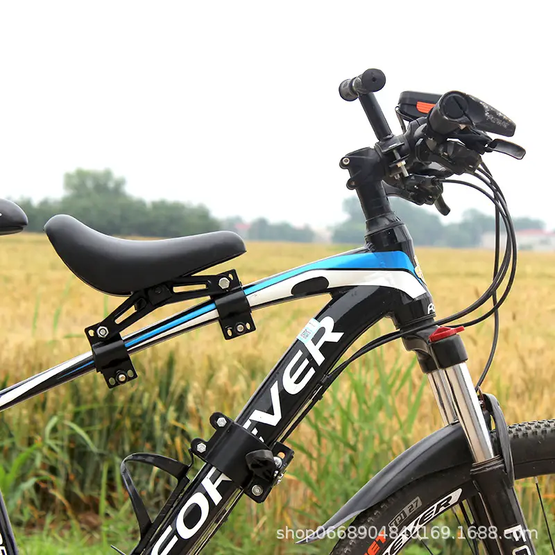 Bicycle Front Child Seat Mountain Bike Baby Seat Safety Cushion Quick Release Removal Outdoor Parent-Child Rack