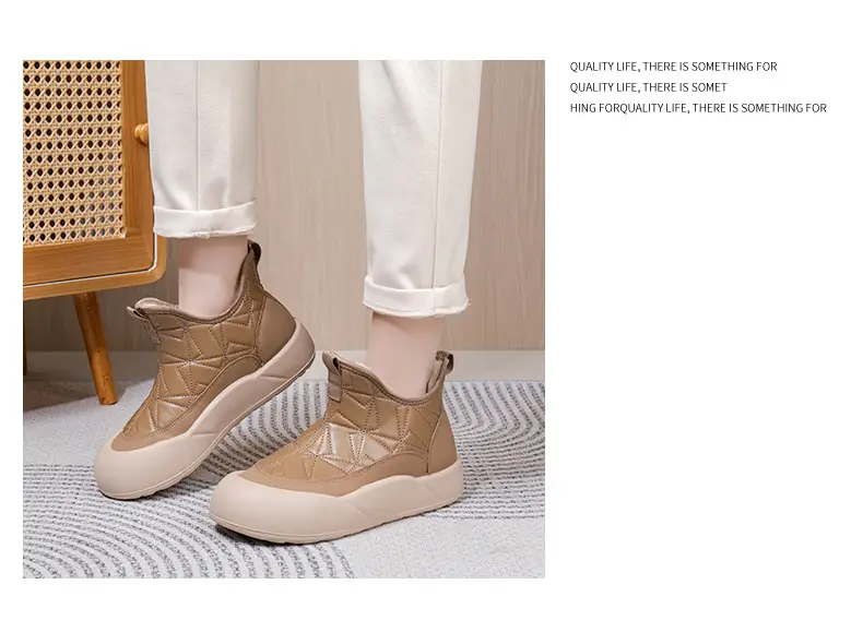 2025 Winter New Old Beijing Cotton Shoes Women's Velvet Thickened Anti-Ski Boots Slip-On Casual Warm Cotton Boots — feature 12
