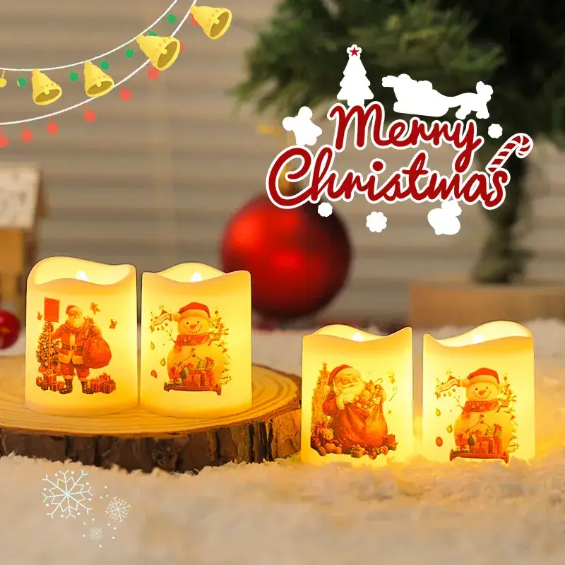 Cross-Border Christmas Electronic Candle Lights 6-Pack - Image 4