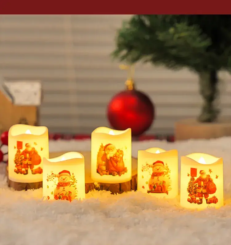 Cross-Border Christmas Electronic Candle Lights 6-Pack — feature 10