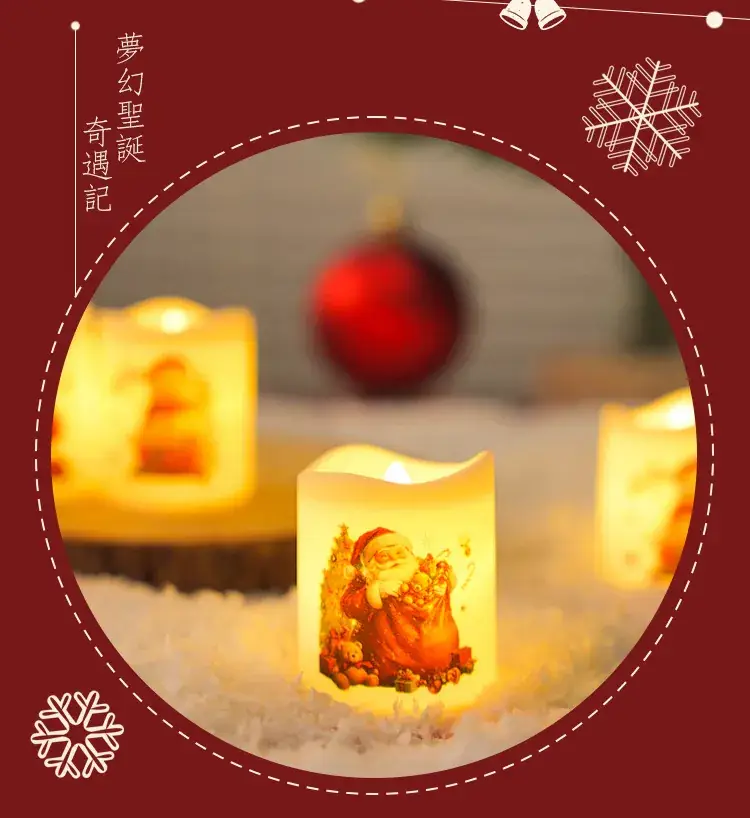 Cross-Border Christmas Electronic Candle Lights 6-Pack — feature 7