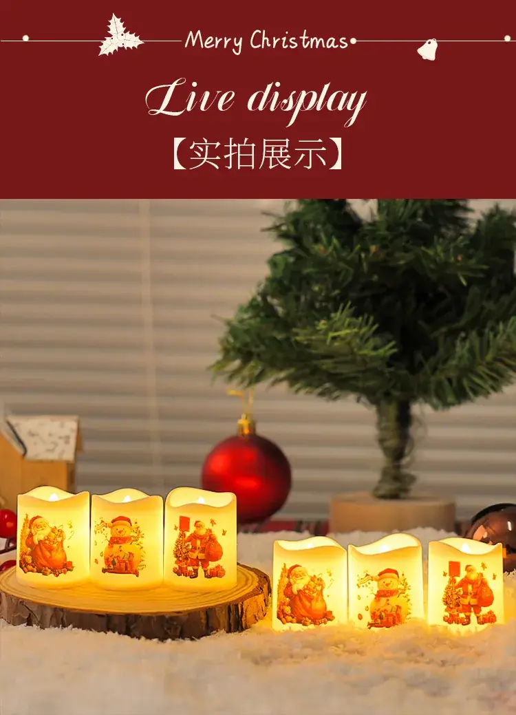 Cross-Border Christmas Electronic Candle Lights 6-Pack — feature 8