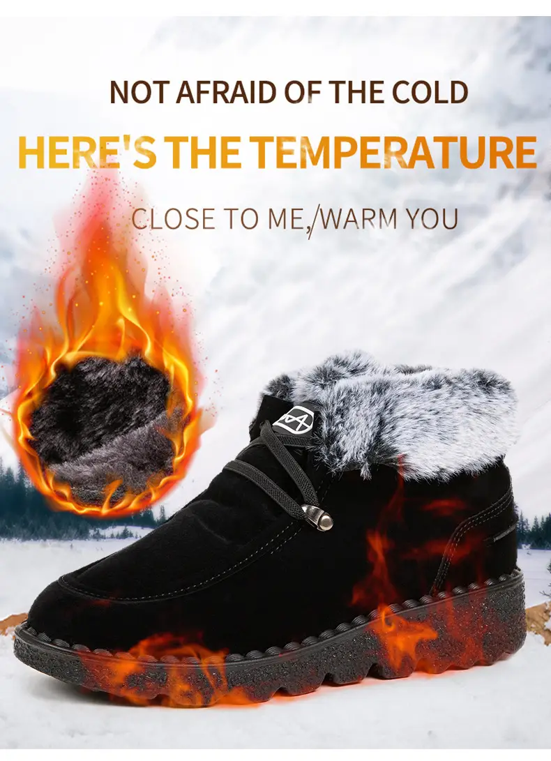 Flat Snow Boots for Women 2025 Autumn and Winter New European and American Export Large Size Plus Round Toe Lace-Up Velvet Thickeneded Short Boots Wholesale — feature 1