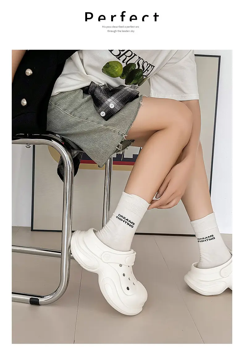 Thick-soled Cave Shoes Women's Height-increasing Exterior Wear All-match Breathable Baotou Non-smelly Feet Soft-soled Lightweight Non-slip Wear-resistant Slippers — feature 8