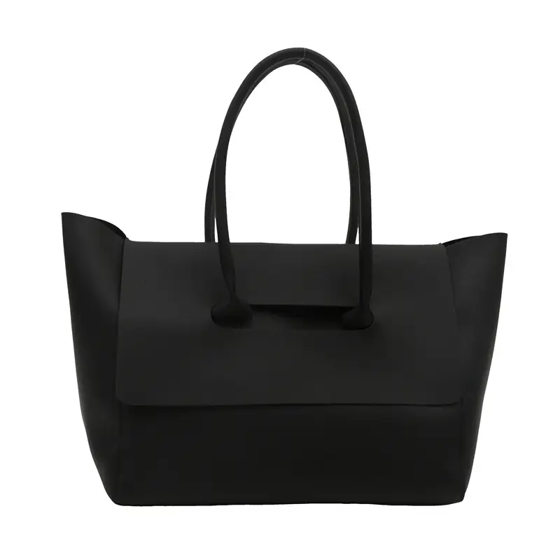 White Large Capacity Shoulder Bag for Women - Image 3