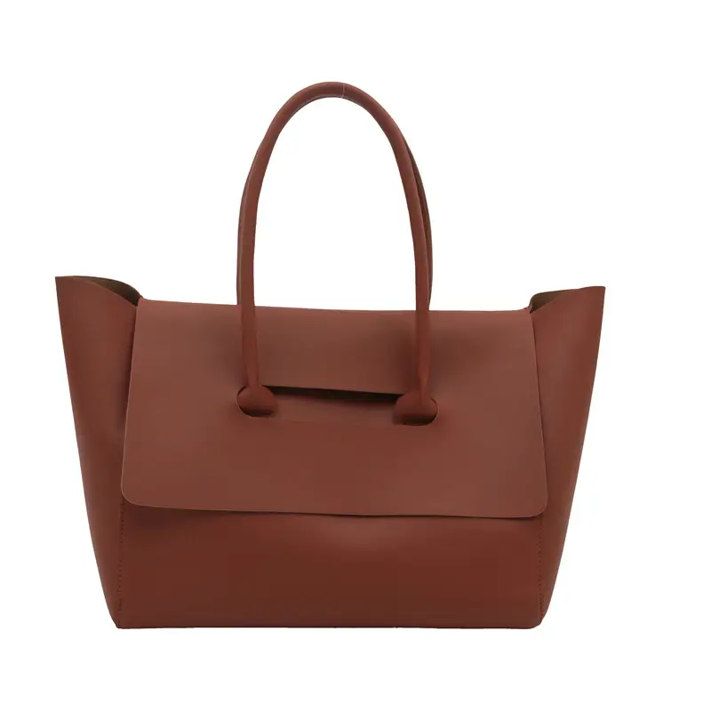 White Large Capacity Shoulder Bag for Women - Image 4
