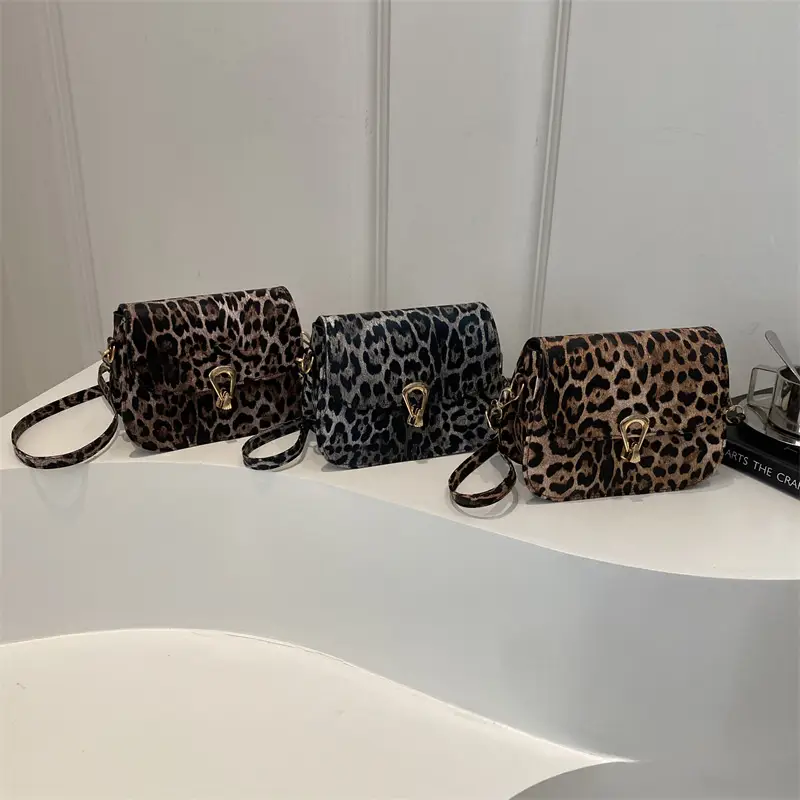 Leopard Print Shoulder Bag 2024 Autumn Winter New Korean Style - Image 4