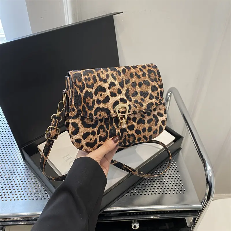 Leopard Print Shoulder Bag 2024 Autumn Winter New Korean Style - Image 6