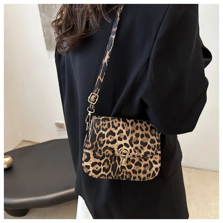 Leopard Print Shoulder Bag 2024 Autumn Winter New Korean Style — feature 12