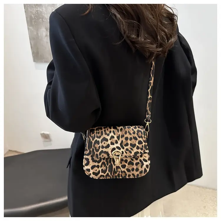 Leopard Print Shoulder Bag 2024 Autumn Winter New Korean Style — feature 14