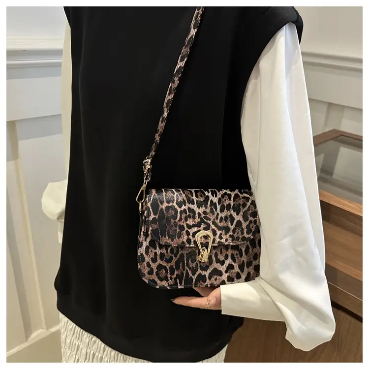 Leopard Print Shoulder Bag 2024 Autumn Winter New Korean Style — feature 16