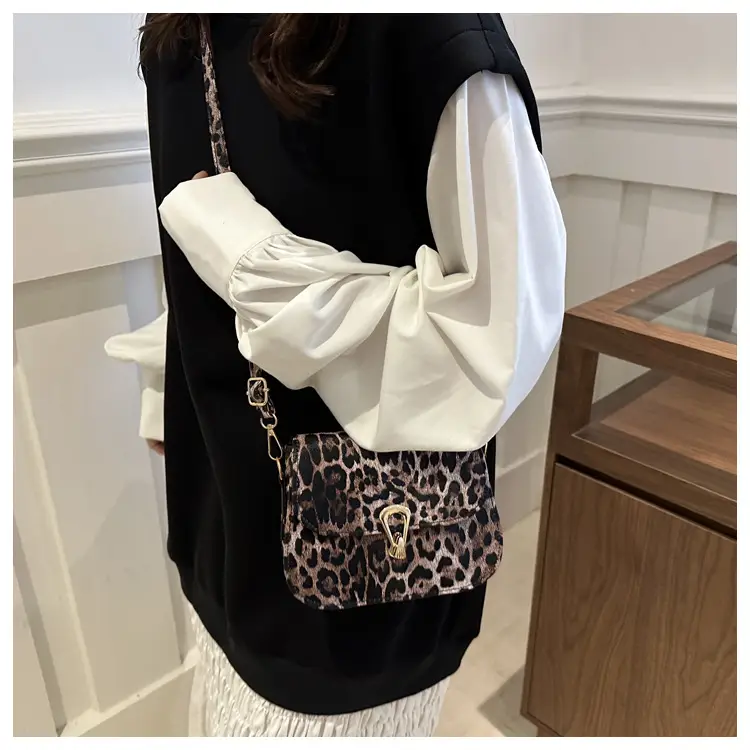 Leopard Print Shoulder Bag 2024 Autumn Winter New Korean Style — feature 17