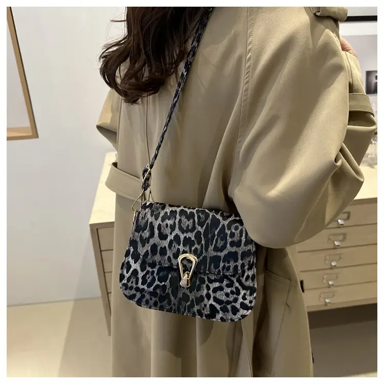 Leopard Print Shoulder Bag 2024 Autumn Winter New Korean Style — feature 18