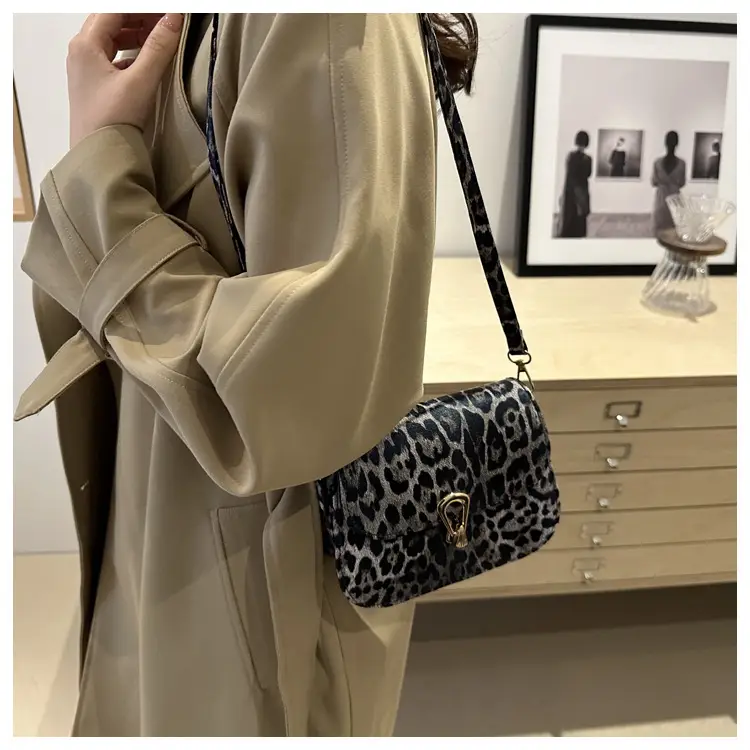 Leopard Print Shoulder Bag 2024 Autumn Winter New Korean Style — feature 19