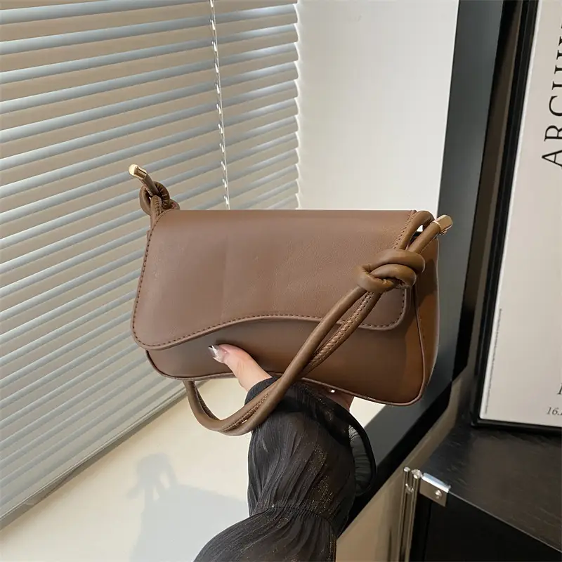Women's Brown Square Shoulder Bag for Summer 2025 - Image 3