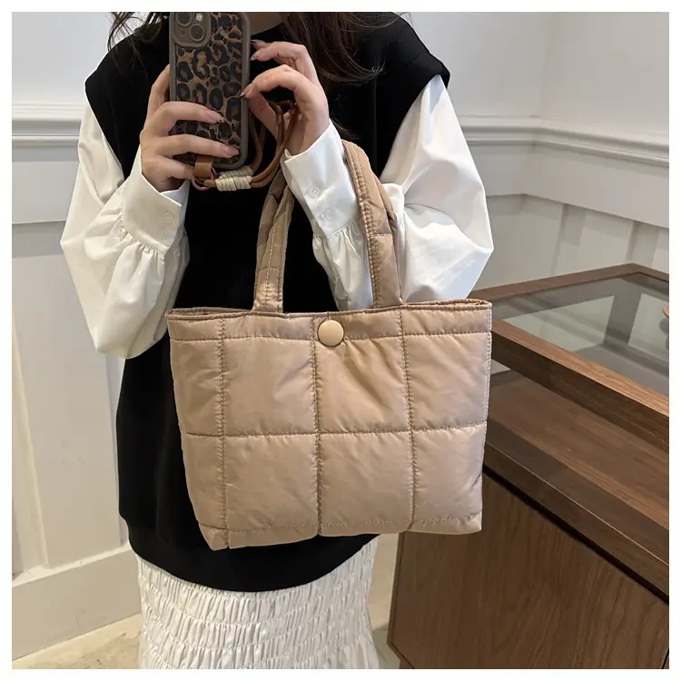 Women's Pink Cotton Shoulder Bag 2025 New Summer — feature 14
