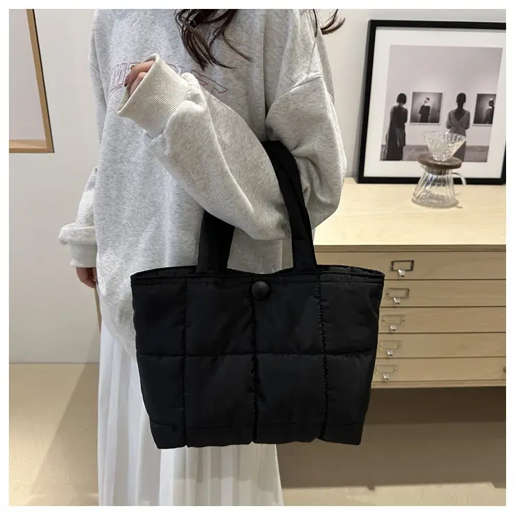 Women's Pink Cotton Shoulder Bag 2025 New Summer — feature 17