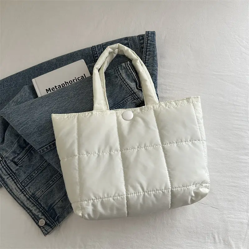 Women's Pink Cotton Shoulder Bag 2025 New Summer