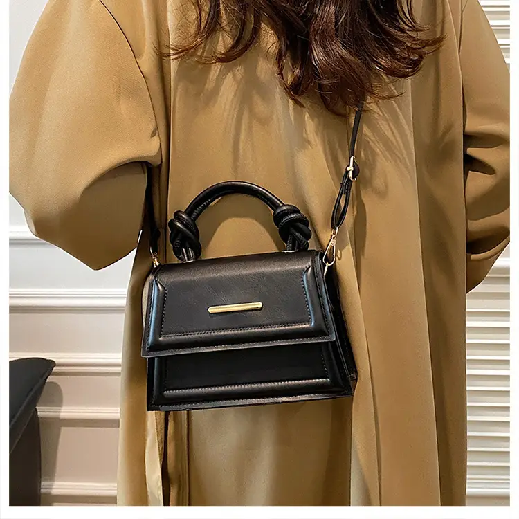 Women Square Crossbody Bag Beige High-End Western Style — feature 9