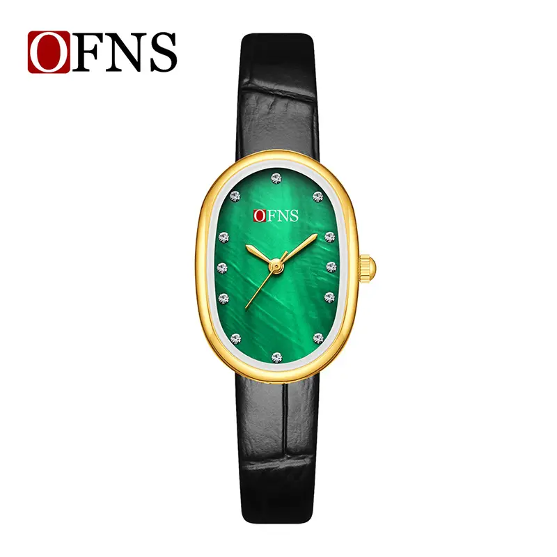 Ofns Women's Diamond Encrusted Quartz Watch