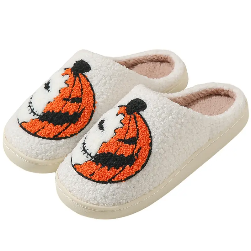 Cross-border Amazon New Halloween Skull Cartoon Ghost Series Winter Cotton Slippers for Men and Women Couple Indoor Drag - Image 15