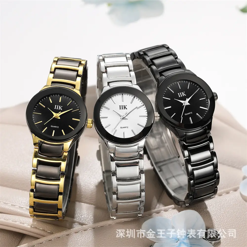 IIK Classic Black Round Waterproof Men's Watch - Image 9